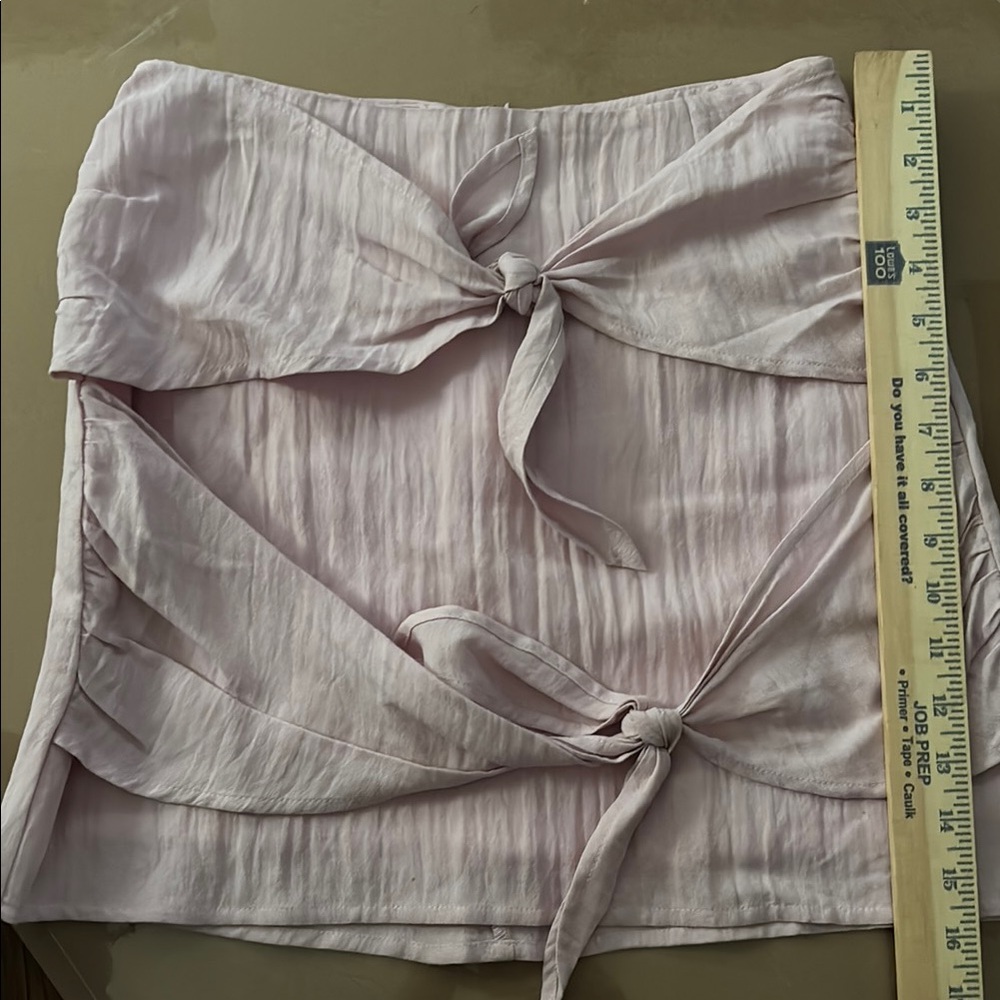 Urban Outfitters strapless Pink Tie-Front Top SZ S-P